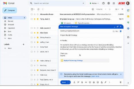 Gmail facilite le chiffrement de bout en bout pour les entreprises ...